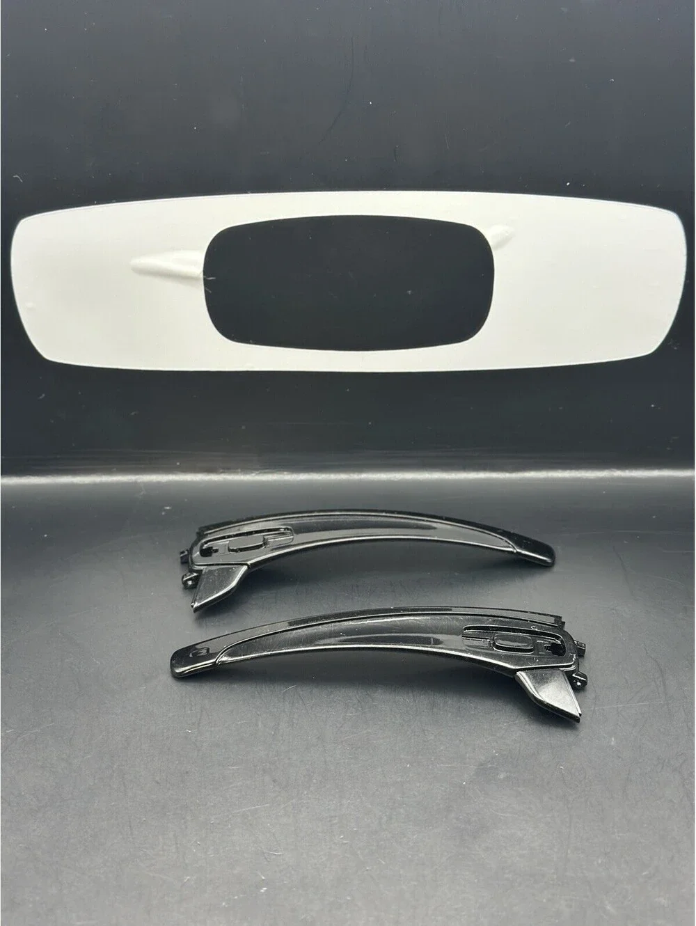 Oakley Batwolf OEM Polished Black Gold Text Replacement Arms